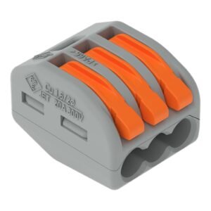 Conector de emenda; para condutores de até 4mm² com 3 entradas - 222-413 - Wago