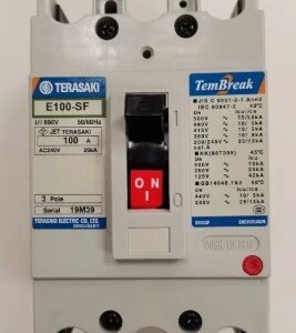 Disjuntor Caixa Moldada Tripolar E100-SF 30A - 17M04 - TERASAKI