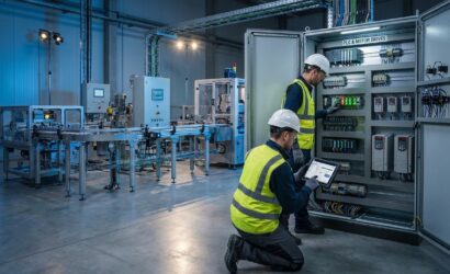 Na automação industrial, o comissionamento assegura que máquinas, painéis elétricos, CLPs, sensores e demais componentes operem de forma integrada, segura e eficiente antes do início da produção